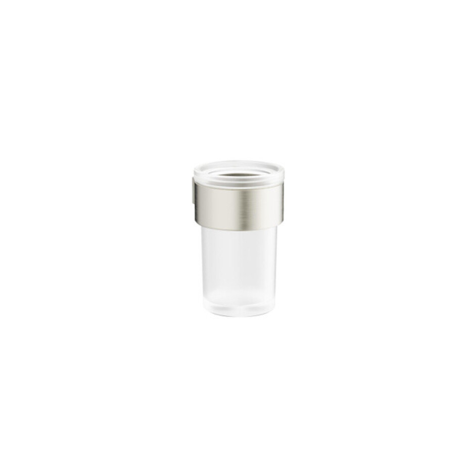 Crosswater Velo Bekerhouder - 11x8.4x6.9cm - met beker - RVS VE003V afbeelding 1