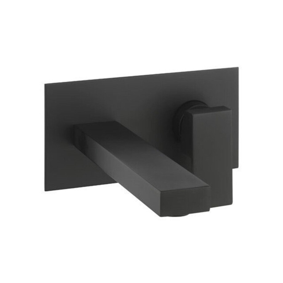 Crosswater Verge inbouw wastafelkraan 21cm uitloop zwart mat VR121WNM Crosswater Verge inbouw wastafelkraan 21cm uitloop zwart mat VR121WNM afbeelding 1