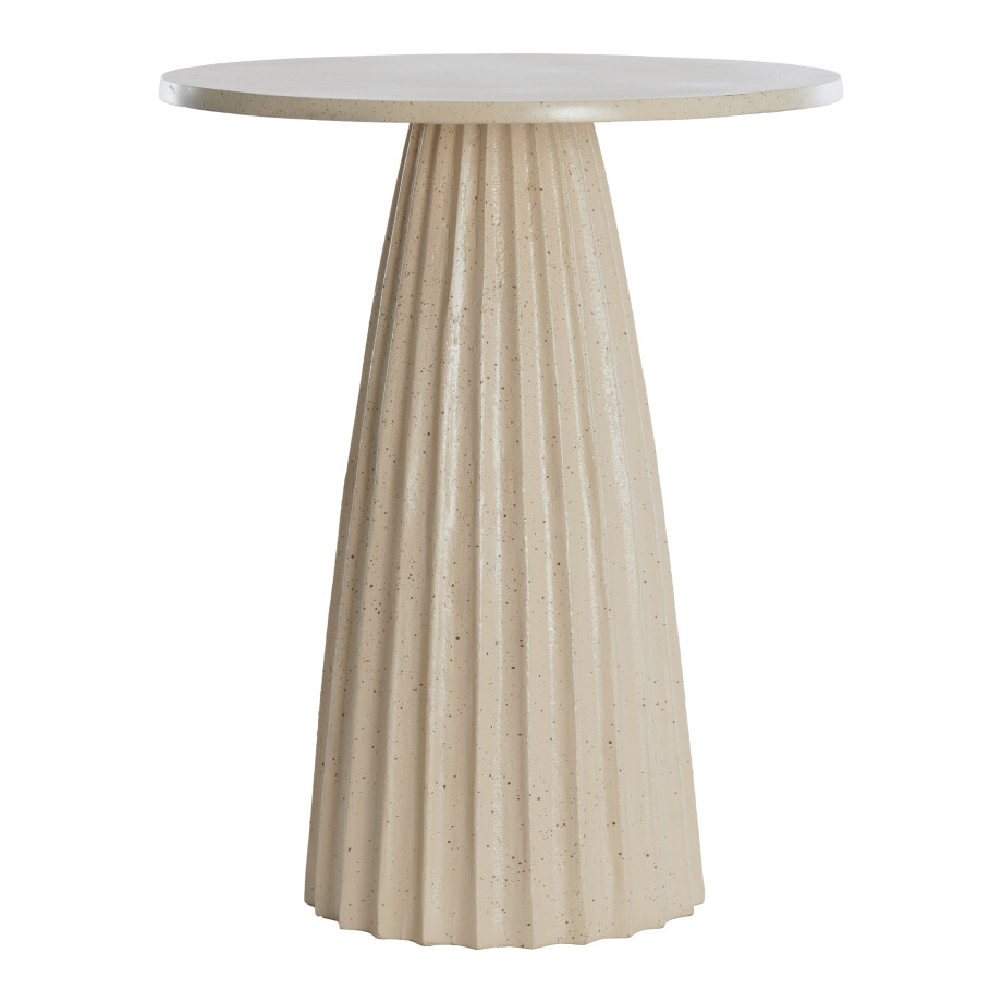 Light & Living Ronde Bijzettafel 'Veglia' 45cm, kleur Zand afbeelding 1
