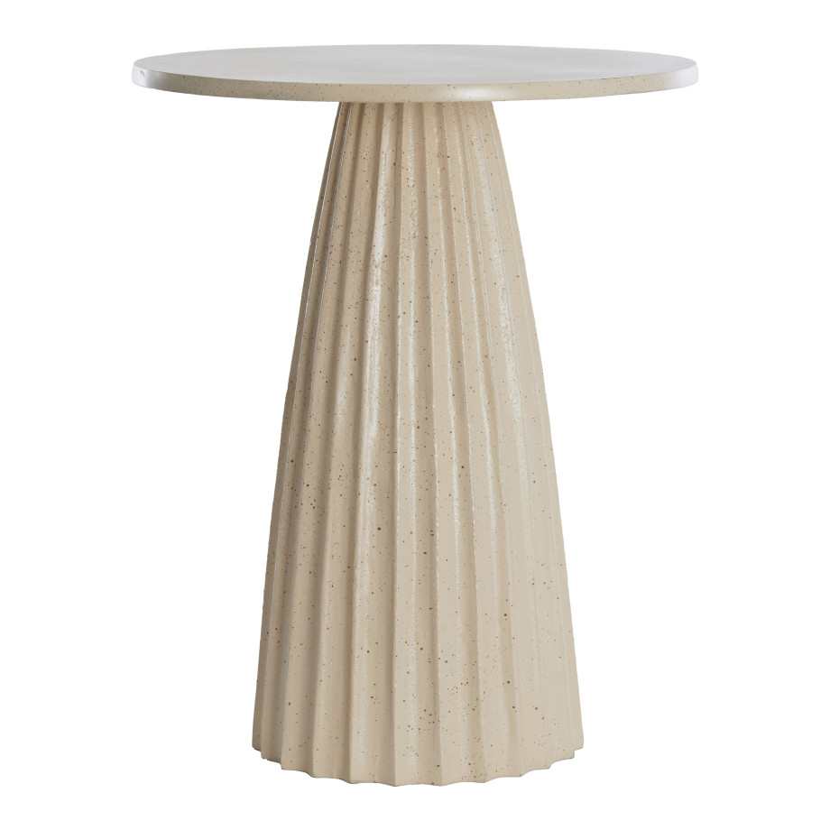 Light & Living Ronde Bijzettafel 'Veglia' 45cm, kleur Zand Light & Living Ronde Bijzettafel 'Veglia' 45cm, kleur Zand afbeelding 1