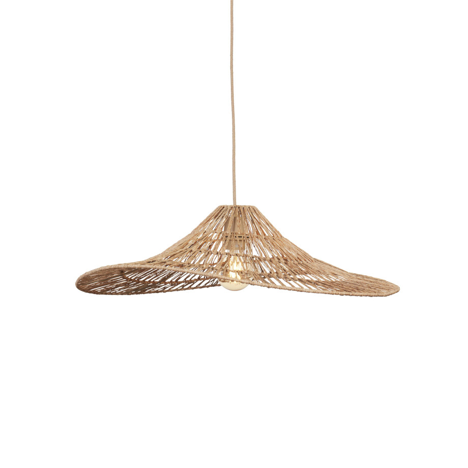 GOOD&MOJO Hanglamp 'Cuzco' Jute, 65cm, kleur Naturel afbeelding 1