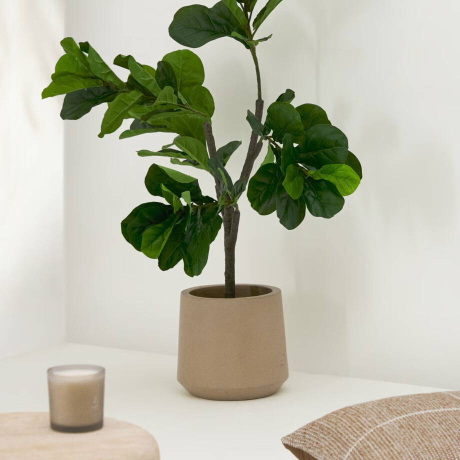 Kave Home Plantenpot 'Calun' Ø32cm, kleur Beige afbeelding 1