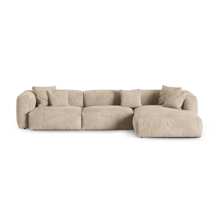 Modulaire hoekbank Martina rechts velvet | Micadoni Home Modulaire hoekbank Martina rechts velvet | Micadoni Home afbeelding 1