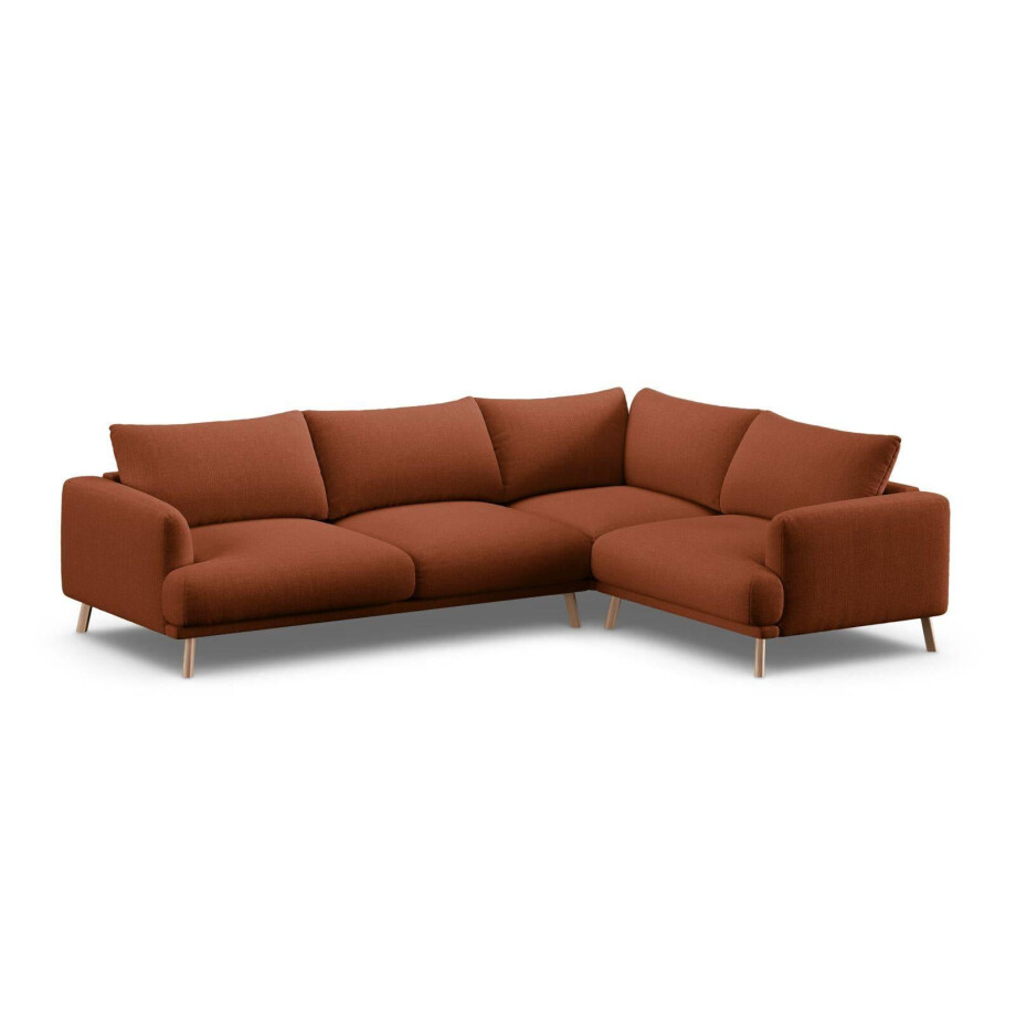 Hoekbank Naomi rechts chenille | Micadoni Home Hoekbank Naomi rechts chenille | Micadoni Home afbeelding 1