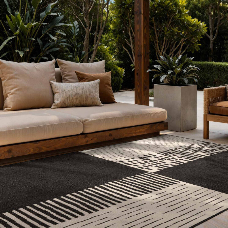 Vloerkleed Acacia Rechthoekig - Zwart Wit 230x160cm - Polypropyleen - Dekbed-Discounter.nl Vloerkleed Acacia Rechthoekig - Zwart Wit 230x160cm - Polypropyleen - Dekbed-Discounter.nl afbeelding