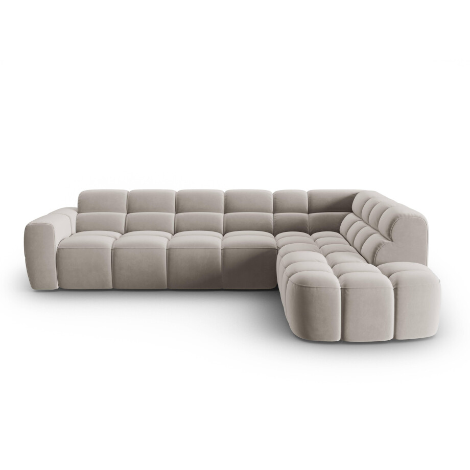 5-zits hoekbank Lisa rechts velvet | Micadoni afbeelding 1