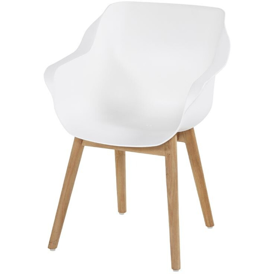 Hartman Armstoel Sophie Studio Teak Royal White afbeelding 1