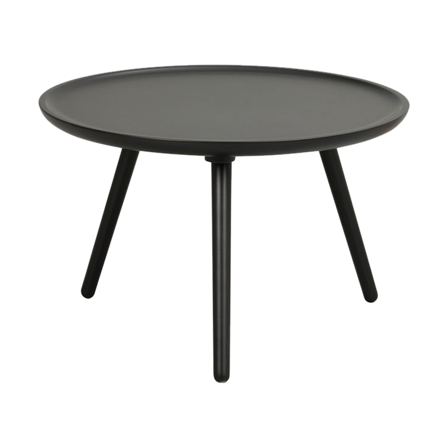 Daisy houten salontafel zwart - Ø 55 cm Daisy houten salontafel zwart - Ø 55 cm afbeelding 1