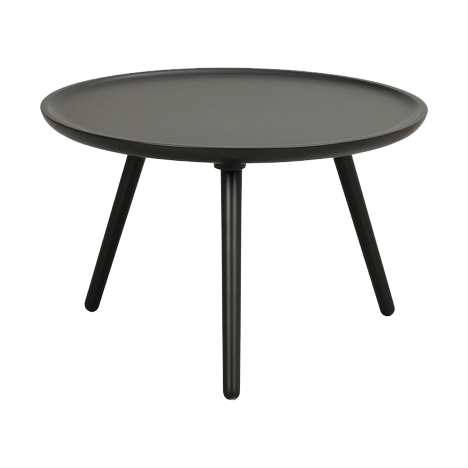 Daisy houten salontafel zwart - Ø 55 cm afbeelding 1