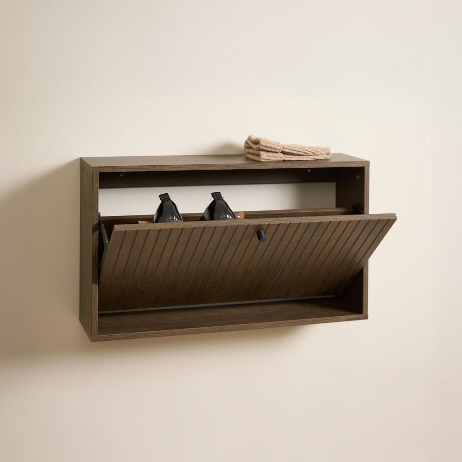 Bendt Schoenenkastje 'Davon' Eikenlook, kleur Bruin afbeelding 1