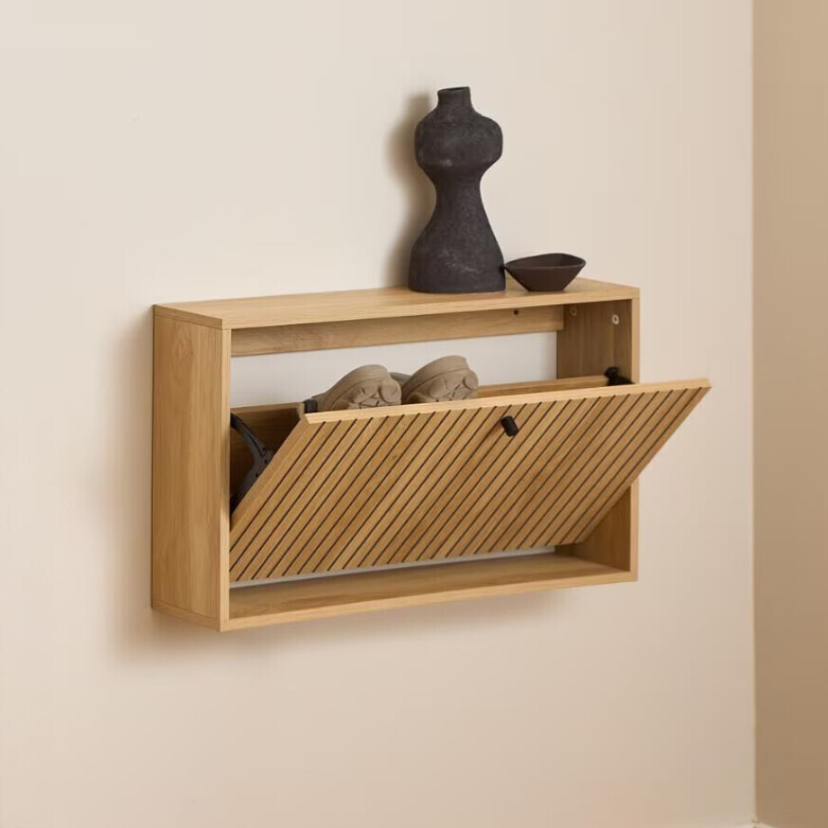 Bendt Schoenenkastje 'Davon' Eikenlook, 43 x 72cm, kleur Naturel afbeelding 1