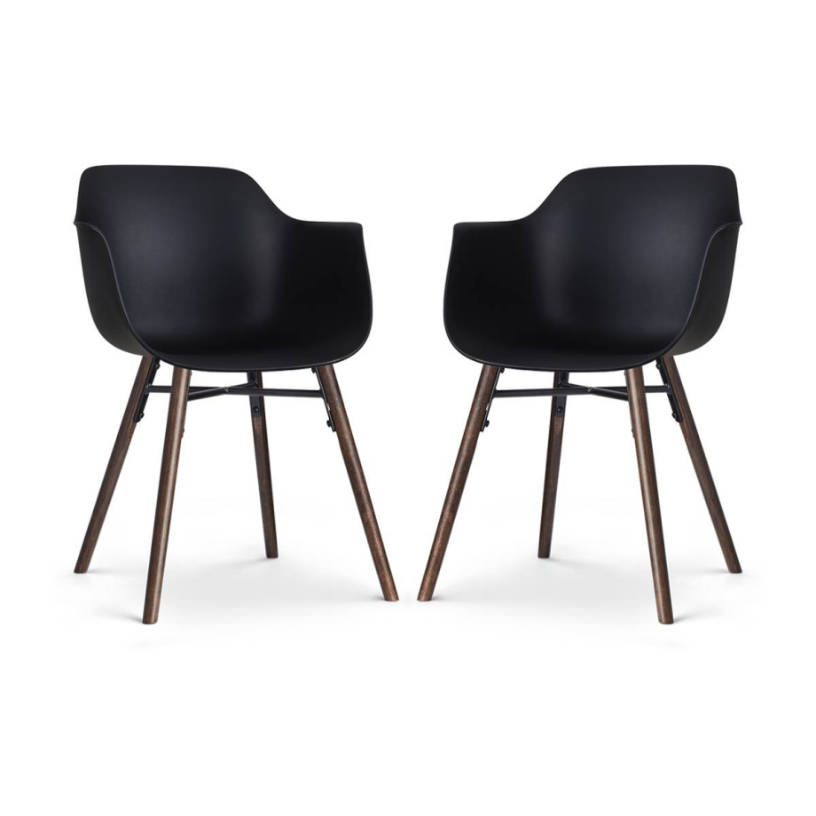 Set van 2 eetkamerstoelen Nena-Puk | Nolon Set van 2 eetkamerstoelen Nena-Puk | Nolon afbeelding 1