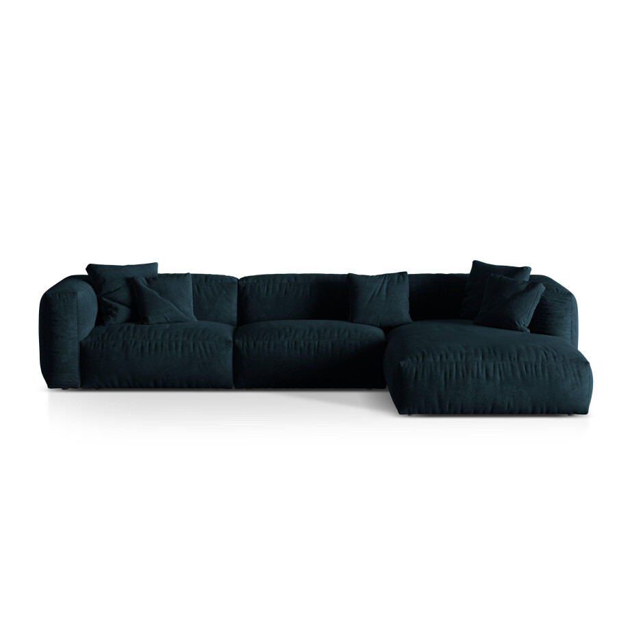 3-zits hoekbank Martina rechts velvet | Micadoni afbeelding 1