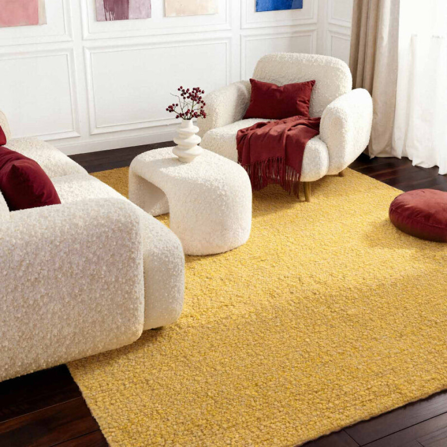 Vloerkleed Portobello Rechthoekig - Geel 290x200cm - Polyester - Dekbed-Discounter.nl afbeelding 