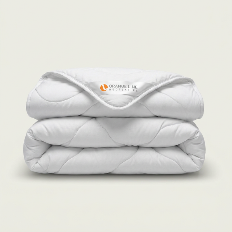Dekbed Katoen Comfort - 4 Seizoenen - 140x220 Cm (Eenpersoons) - Orange Line - Dekbed-Discounter.nl afbeelding 
