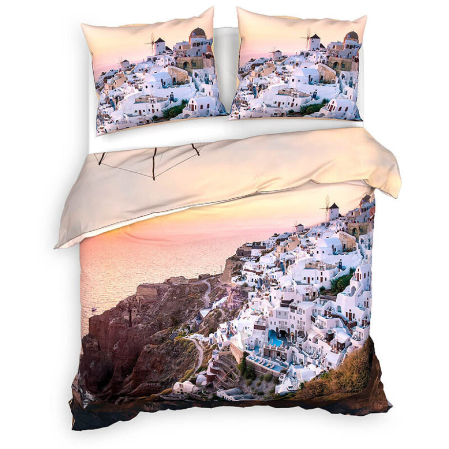 Dekbedovertrek Bamboe-Katoen - Parker - Eenpersoons (140x200 Cm) - Meerkleurig Katoen Bamboe - Landschap - Heckett Lane - Dekbed-Discounter.nl Dekbedovertrek Bamboe-Katoen - Parker - Eenpersoons (140x200 Cm) - Meerkleurig Katoen Bamboe - Landschap - Heckett Lane - Dekbed-Discounter.nl afbeelding 1