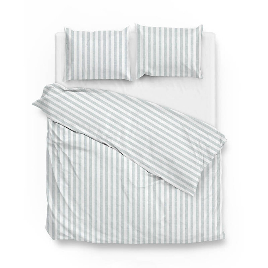Dekbedovertrek Banda Di Lino - Mint Green - Lits-Jumeaux (240x220 Cm) - Mint Groen Katoen - Strepen - Zo!Home - Dekbed-Discounter.nl Dekbedovertrek Banda Di Lino - Mint Green - Lits-Jumeaux (240x220 Cm) - Mint Groen Katoen - Strepen - Zo!Home - Dekbed-Discounter.nl afbeelding