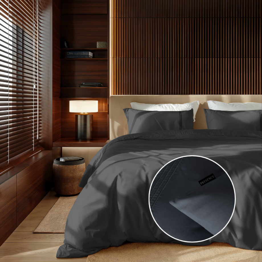 Dekbedovertrek Egyptisch Katoen - Uni - Donker Grijs - Lits-Jumeaux (240x240 Cm) - Grijs Egyptisch Katoen Katoen - Effen - Presence - Dekbed-Discounter.nl Dekbedovertrek Egyptisch Katoen - Uni - Donker Grijs - Lits-Jumeaux (240x240 Cm) - Grijs Egyptisch Katoen Katoen - Effen - Presence - Dekbed-Discounter.nl afbeelding 1