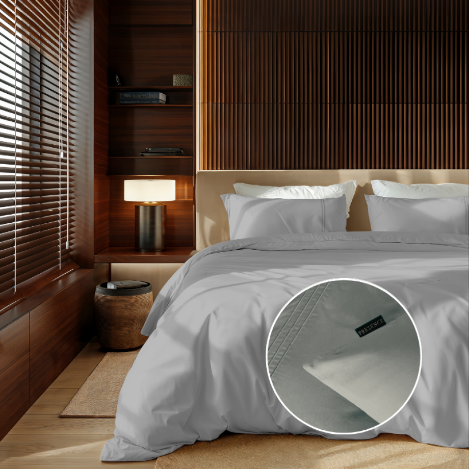 Dekbedovertrek Egyptisch Katoen - Uni - Grijs - Tweepersoons (200x240 Cm) - Grijs Egyptisch Katoen Katoen - Effen - Presence - Dekbed-Discounter.nl Dekbedovertrek Egyptisch Katoen - Uni - Grijs - Tweepersoons (200x240 Cm) - Grijs Egyptisch Katoen Katoen - Effen - Presence - Dekbed-Discounter.nl afbeelding 1