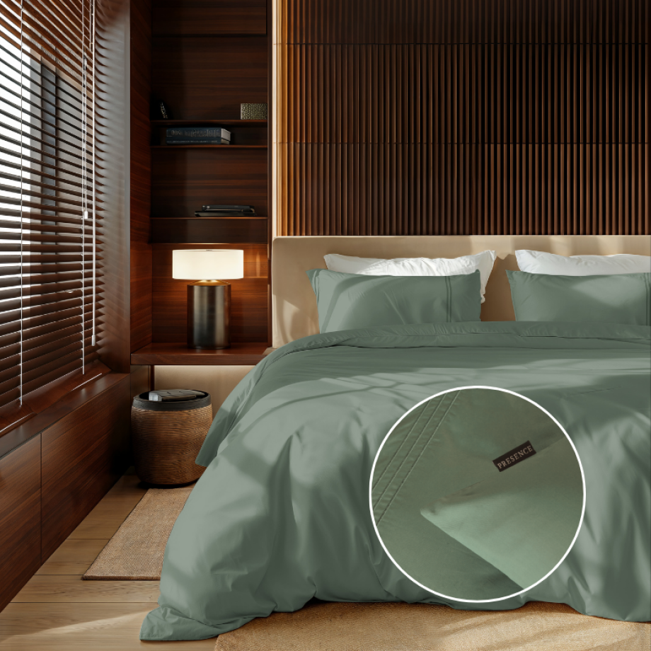 Dekbedovertrek Egyptisch Katoen - Uni - Truffel - Lits-Jumeaux (240x240 Cm) - Groen Egyptisch Katoen Katoen - Effen - Presence - Dekbed-Discounter.nl Dekbedovertrek Egyptisch Katoen - Uni - Truffel - Lits-Jumeaux (240x240 Cm) - Groen Egyptisch Katoen Katoen - Effen - Presence - Dekbed-Discounter.nl afbeelding 1