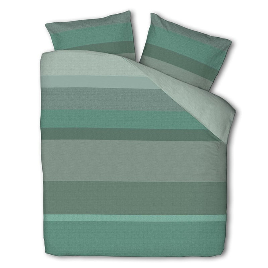 Dekbedovertrek Forest Stripes Dekbedovertrek - Tweepersoons (200x220 cm) - Meerkleurig Polyester-katoen - Dessin: Strepen - Luna Bedding - afbeelding 1