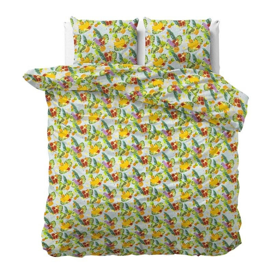 Dekbedovertrek Fruit Trend Dekbedovertrek - Tweepersoons (200x220 cm) - Groen Polyester-katoen - Dessin: Modern - Sleeptime Elegance - afbeelding 1