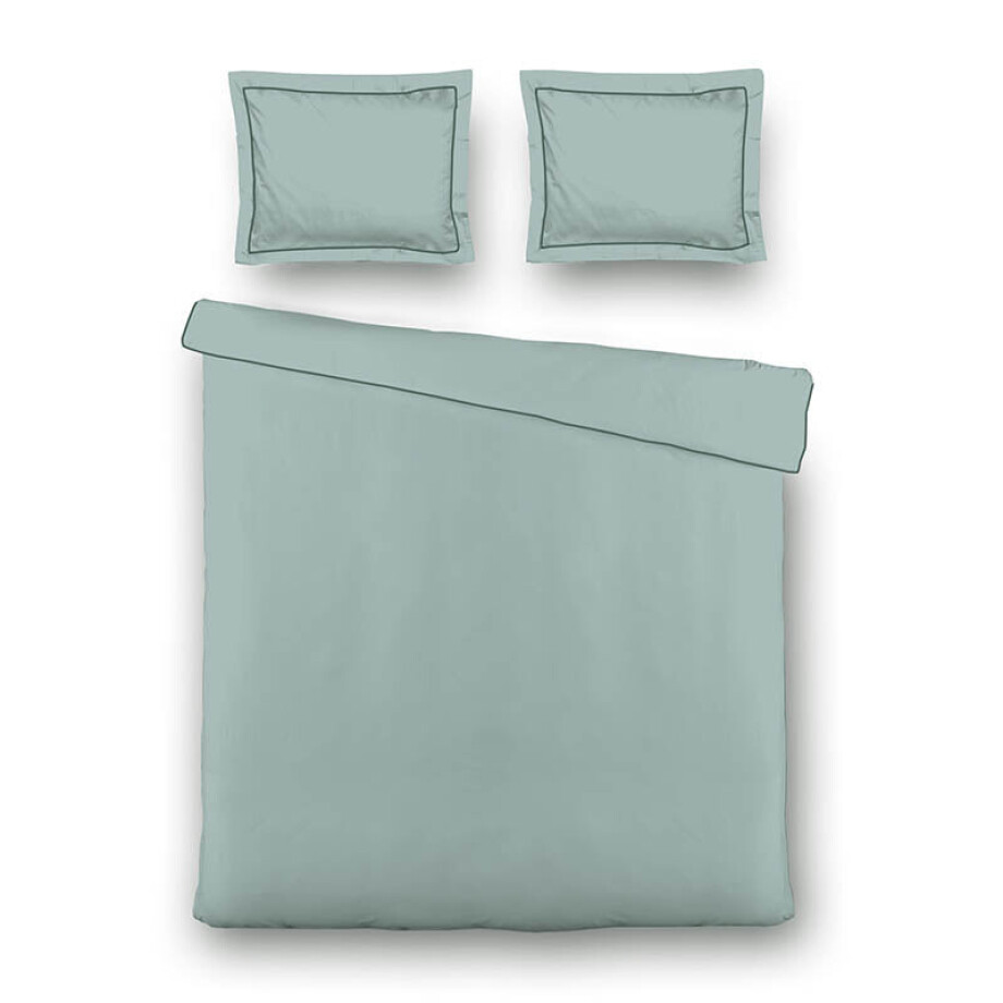 Dekbedovertrek Hotel Deluxe - Turquoise - Tweepersoons (200x200 Cm) - Turquoise Microvezel - Effen - Luna Bedding - Dekbed-Discounter.nl Dekbedovertrek Hotel Deluxe - Turquoise - Tweepersoons (200x200 Cm) - Turquoise Microvezel - Effen - Luna Bedding - Dekbed-Discounter.nl afbeelding 1
