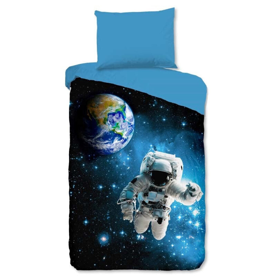 Dekbedovertrek Katoen Astronaut Sterren 140x200 Cm Verkoelend Good Morning - Dekbed-Discounter.nl Dekbedovertrek Katoen Astronaut Sterren 140x200 Cm Verkoelend Good Morning - Dekbed-Discounter.nl afbeelding 1