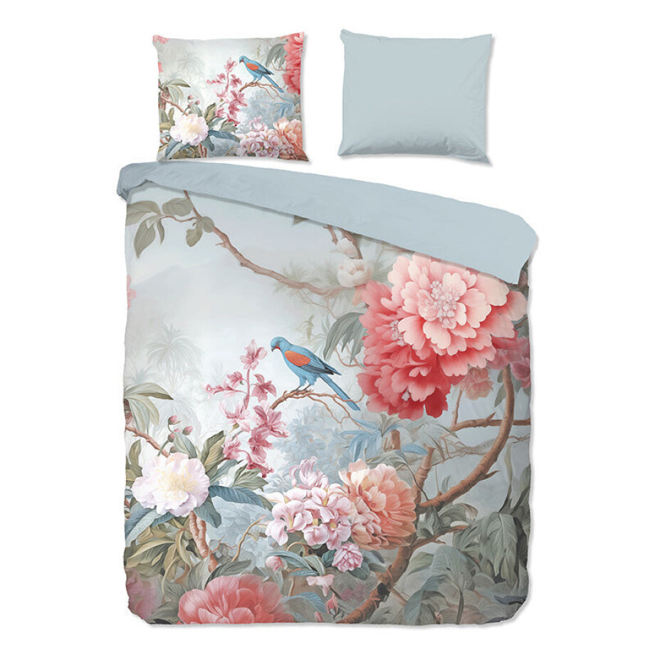 Dekbedovertrek Katoen - Birdie - Lits-Jumeaux (240x220 Cm) - Meerkleurig Katoen - Natuur & Bloemen & Dieren - Good Morning - Dekbed-Discounter.nl afbeelding 1