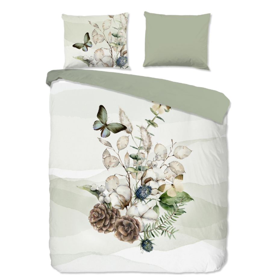 Dekbedovertrek Katoen-Flanel - Marjan - Tweepersoons (200x200 Cm) - Groen Katoen Flanel - Natuur & Dieren - Good Morning - Dekbed-Discounter.nl Dekbedovertrek Katoen-Flanel - Marjan - Tweepersoons (200x200 Cm) - Groen Katoen Flanel - Natuur & Dieren - Good Morning - Dekbed-Discounter.nl afbeelding 1