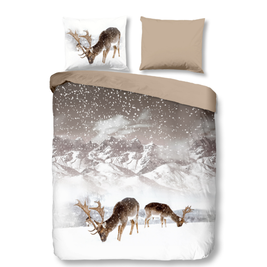 Dekbedovertrek Katoen-Flanel - Winter - Eenpersoons (140x200 Cm) - Meerkleurig Katoen Flanel - Landschap & Dieren - Good Morning - Dekbed-Discounter.nl Dekbedovertrek Katoen-Flanel - Winter - Eenpersoons (140x200 Cm) - Meerkleurig Katoen Flanel - Landschap & Dieren - Good Morning - Dekbed-Discounter.nl afbeelding 1