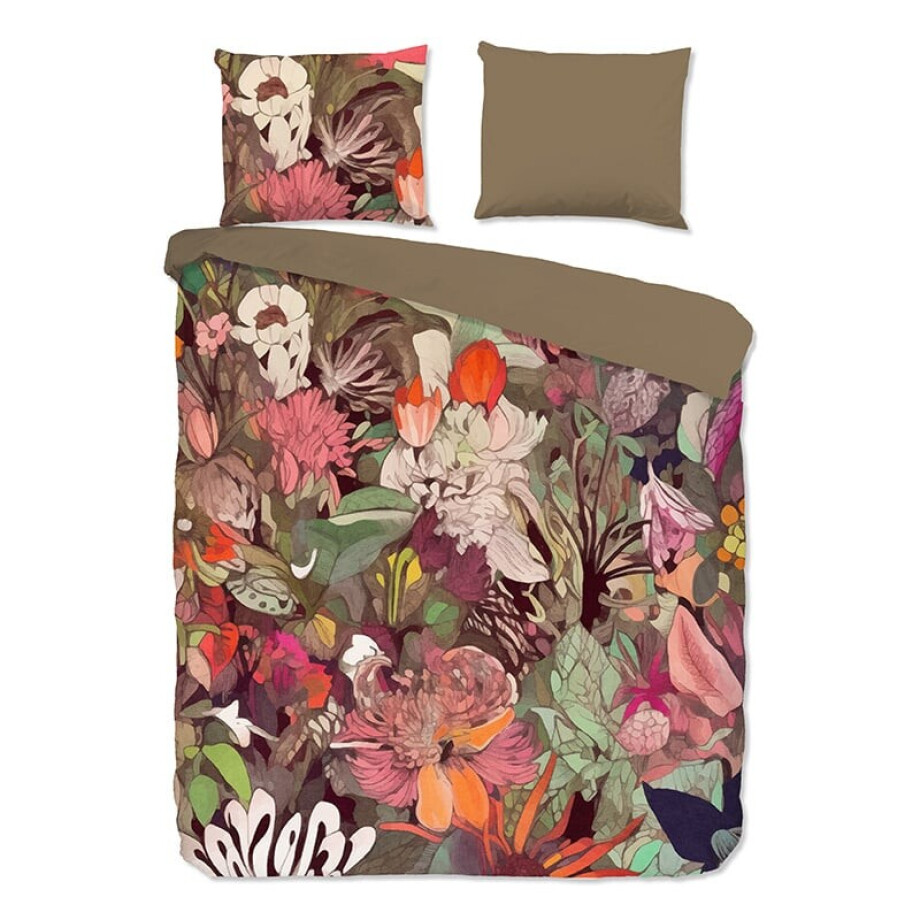 Dekbedovertrek Katoen - Marcus - Lits-Jumeaux (240x220 Cm) - Meerkleurig Katoen - Bloemen - Good Morning - Dekbed-Discounter.nl afbeelding 1