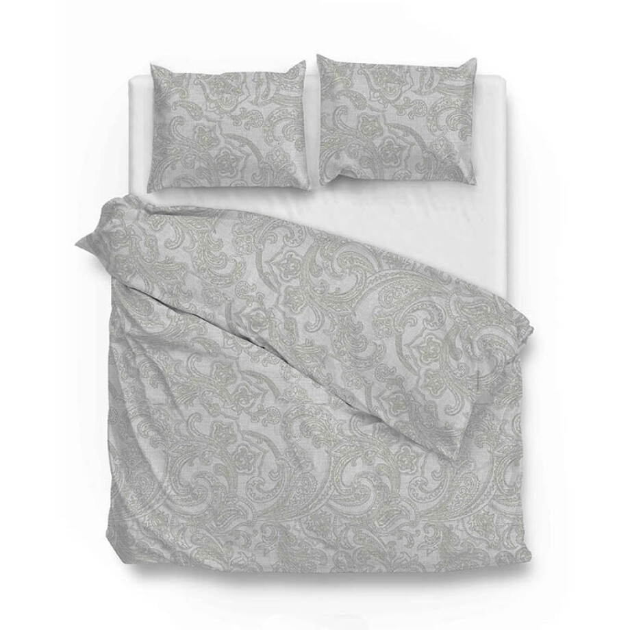 Dekbedovertrek Katoen - Paisley Di Lino - Dove Grey - Lits-Jumeaux (240x220 Cm) - Grijs Katoen-satijn - Patroon - Zo!Home - Dekbed-Discounter.nl afbeelding 1