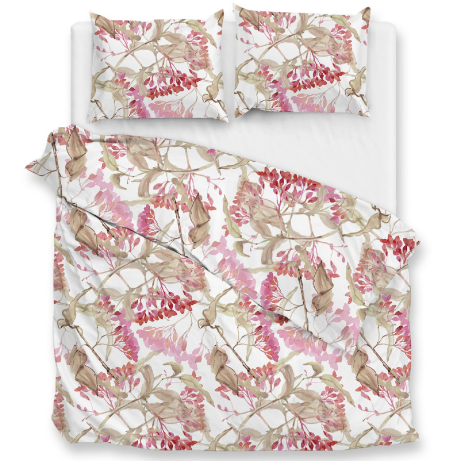 Dekbedovertrek Katoen-Satijn - Dario - Lits-Jumeaux XL (260x200 Cm) - Wit Katoen-satijn - Bloemen - Zo!Home - Dekbed-Discounter.nl Dekbedovertrek Katoen-Satijn - Dario - Lits-Jumeaux XL (260x200 Cm) - Wit Katoen-satijn - Bloemen - Zo!Home - Dekbed-Discounter.nl afbeelding 1