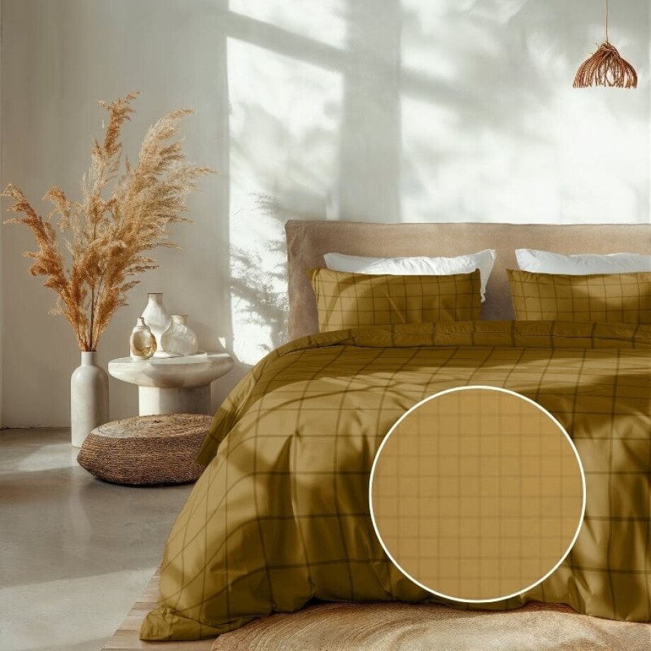 Dekbedovertrek Katoen-Satijn - Diamante - Goud - Lits-Jumeaux (240x220 Cm) - Goud Katoen-satijn - Ruiten - Heckett Lane - Dekbed-Discounter.nl Dekbedovertrek Katoen-Satijn - Diamante - Goud - Lits-Jumeaux (240x220 Cm) - Goud Katoen-satijn - Ruiten - Heckett Lane - Dekbed-Discounter.nl afbeelding 1