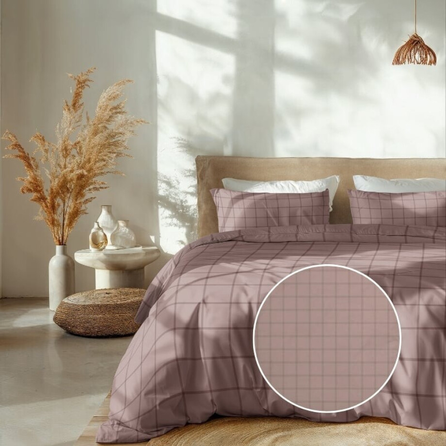 Dekbedovertrek Katoen-Satijn - Diamante - Licht Rosé - Lits-Jumeaux (240x220 Cm) - Roze Katoen-satijn - Ruiten - Heckett Lane - Dekbed-Discounter.nl Dekbedovertrek Katoen-Satijn - Diamante - Licht Rosé - Lits-Jumeaux (240x220 Cm) - Roze Katoen-satijn - Ruiten - Heckett Lane - Dekbed-Discounter.nl afbeelding 1