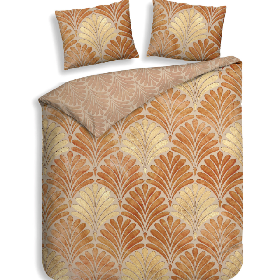 Dekbedovertrek Katoen-Satijn - Double Face - Elif - Lits-Jumeaux XL (260x200 Cm) - Oranje Katoen-satijn - - Heckett Lane - Dekbed-Discounter.nl Dekbedovertrek Katoen-Satijn - Double Face - Elif - Lits-Jumeaux XL (260x200 Cm) - Oranje Katoen-satijn - - Heckett Lane - Dekbed-Discounter.nl afbeelding 1