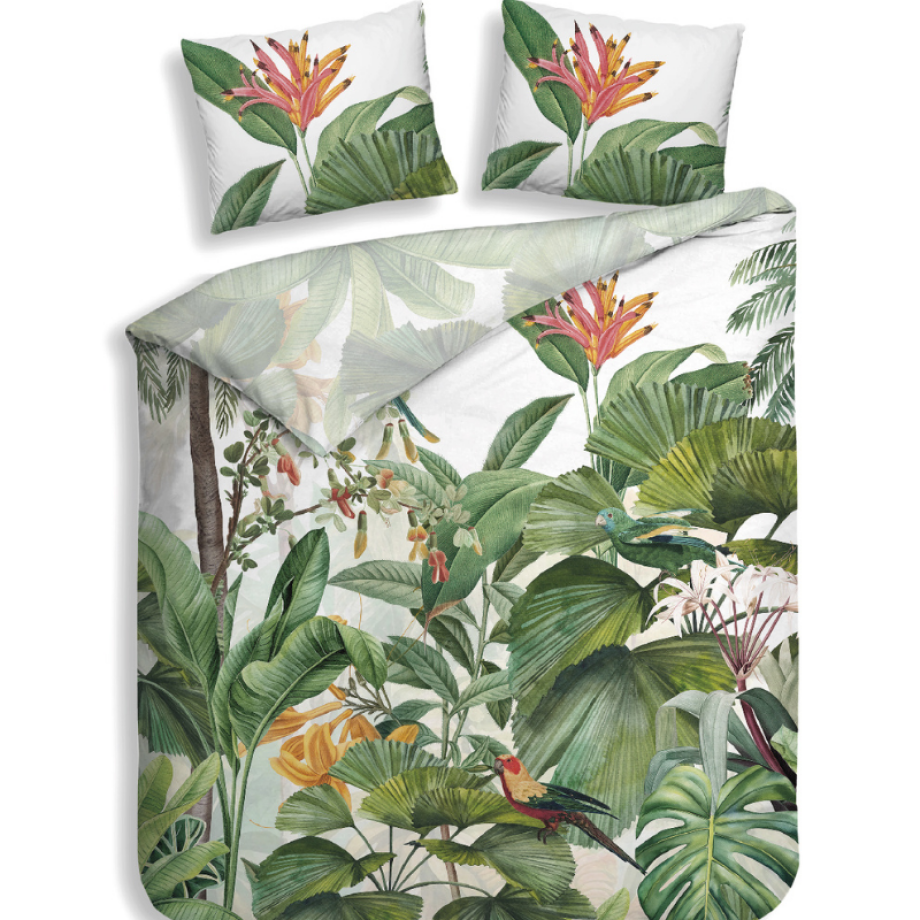 Dekbedovertrek Katoen-Satijn - Double Face - Elisa - Lits-Jumeaux XL (260x200 Cm) - Wit Katoen-satijn - - Heckett Lane - Dekbed-Discounter.nl afbeelding 1