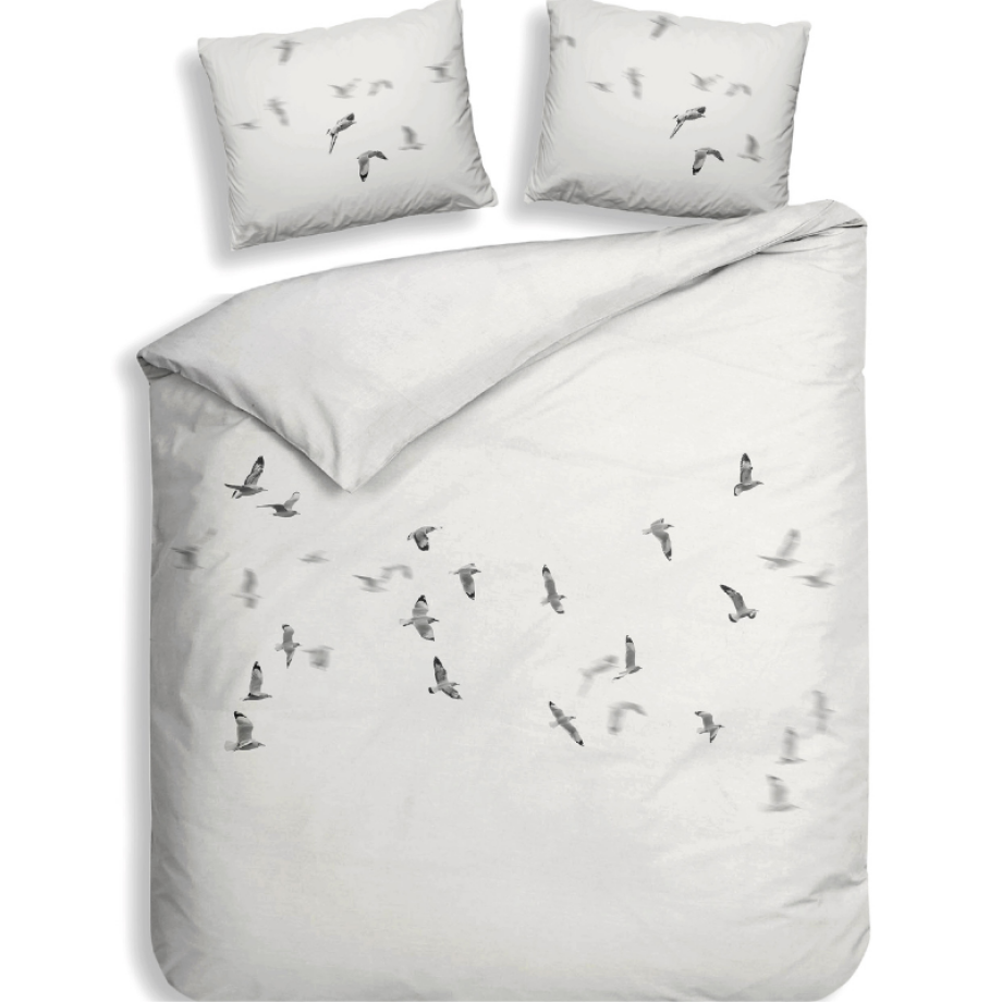 Dekbedovertrek Katoen-Satijn - Double Face - Esma - Lits-Jumeaux (240x220 Cm) - Meerkleurig Katoen-satijn - Dieren - Heckett Lane - Dekbed-Discounter.nl afbeelding 1