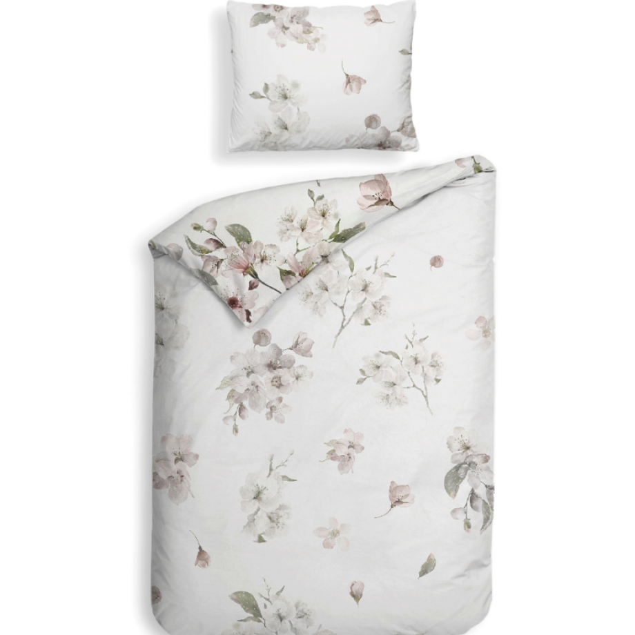 Dekbedovertrek Katoen-Satijn - Double Face - Fai - Eenpersoons (140x200 Cm) - Off-white Katoen-satijn - Bloemen - Heckett Lane - Dekbed-Discounter.nl Dekbedovertrek Katoen-Satijn - Double Face - Fai - Eenpersoons (140x200 Cm) - Off-white Katoen-satijn - Bloemen - Heckett Lane - Dekbed-Discounter.nl afbeelding 1