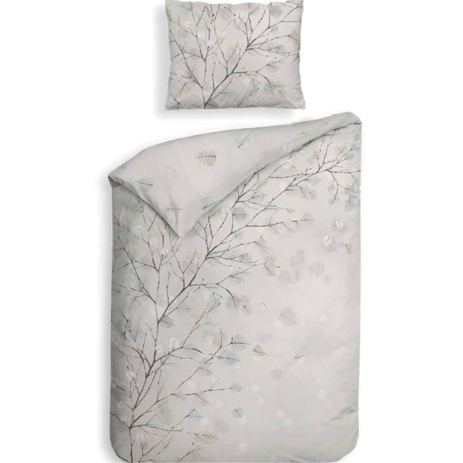 Dekbedovertrek Katoen-Satijn - Double Face - Xia - Eenpersoons (140x200 Cm) - Grijs Katoen-satijn - - Heckett Lane - Dekbed-Discounter.nl Dekbedovertrek Katoen-Satijn - Double Face - Xia - Eenpersoons (140x200 Cm) - Grijs Katoen-satijn - - Heckett Lane - Dekbed-Discounter.nl afbeelding 1