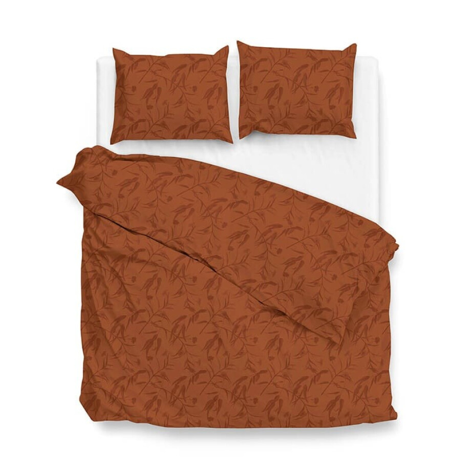 Dekbedovertrek Katoen Satijn Fiora Di Satinado Copper Orange Natuur 240x200 Cm Zo!Home - Dekbed-Discounter.nl afbeelding 1