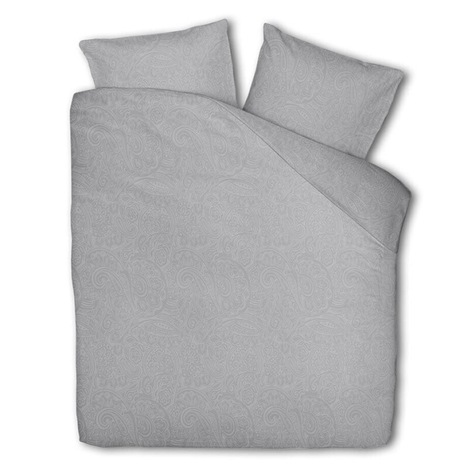 Dekbedovertrek Katoen-Satijn - Hotel Binkey - Lits-Jumeaux (240x220 Cm) - Grijs Katoen-satijn - Patroon - Presence - Dekbed-Discounter.nl Dekbedovertrek Katoen-Satijn - Hotel Binkey - Lits-Jumeaux (240x220 Cm) - Grijs Katoen-satijn - Patroon - Presence - Dekbed-Discounter.nl afbeelding 1