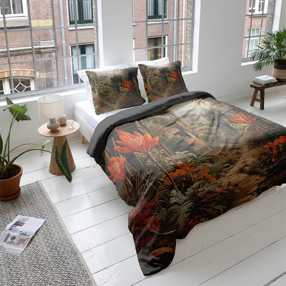 Dekbedovertrek Katoen-Satijn - Majestic Gardens - Lits-Jumeaux (240x220 Cm) - Meerkleurig Katoen-satijn - Bloemen - Presence - Dekbed-Discounter.nl Dekbedovertrek Katoen-Satijn - Majestic Gardens - Lits-Jumeaux (240x220 Cm) - Meerkleurig Katoen-satijn - Bloemen - Presence - Dekbed-Discounter.nl afbeelding 1
