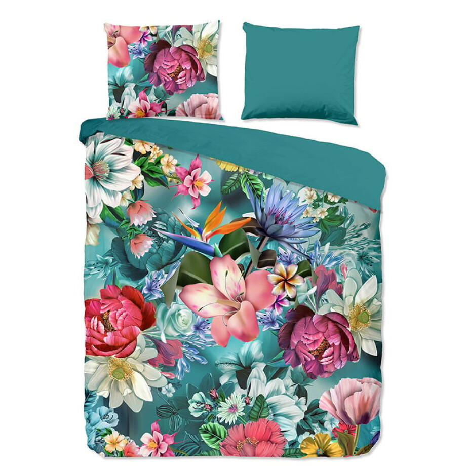 Dekbedovertrek Katoen - Taindra - Tweepersoons (200x200 Cm) - Meerkleurig Katoen - Natuur - Good Morning - Dekbed-Discounter.nl afbeelding 1