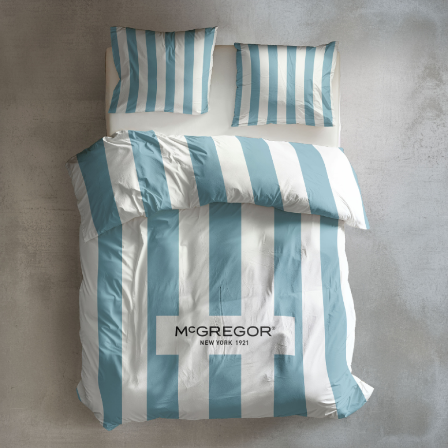 Dekbedovertrek McGregor - Classic Lichtblauw - Tweepersoons (200x200 Cm) - Blauw & Wit Katoen Microvezel - Strepen & Hotel Luxe - McGregor - Dekbed-Discounter.nl Dekbedovertrek McGregor - Classic Lichtblauw - Tweepersoons (200x200 Cm) - Blauw & Wit Katoen Microvezel - Strepen & Hotel Luxe - McGregor - Dekbed-Discounter.nl afbeelding 1