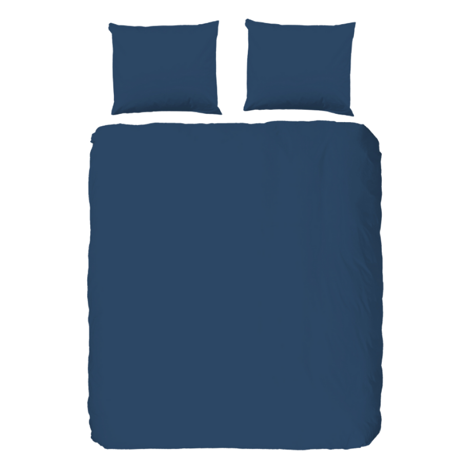 Dekbedovertrek Percale-Katoen - Donkerblauw - Tweepersoons (200x200 Cm) - Donkerblauw Katoen Percale Katoen - Effen - Good Morning - Dekbed-Discounter.nl Dekbedovertrek Percale-Katoen - Donkerblauw - Tweepersoons (200x200 Cm) - Donkerblauw Katoen Percale Katoen - Effen - Good Morning - Dekbed-Discounter.nl afbeelding 1