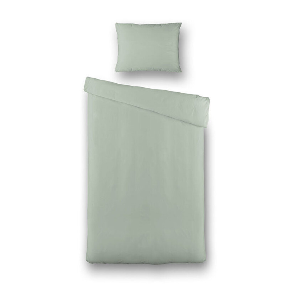 Dekbedovertrek Percale-Katoen - Uni - Jade - Eenpersoons (140x200 Cm) - Groen Percale Katoen Katoen - Effen - Presence - Dekbed-Discounter.nl Dekbedovertrek Percale-Katoen - Uni - Jade - Eenpersoons (140x200 Cm) - Groen Percale Katoen Katoen - Effen - Presence - Dekbed-Discounter.nl afbeelding 1