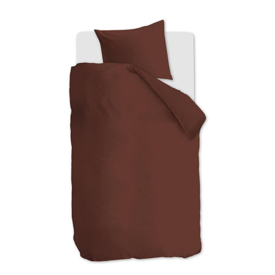 Dekbedovertrekset Easy Brown | At Home by Beddinghouse afbeelding 