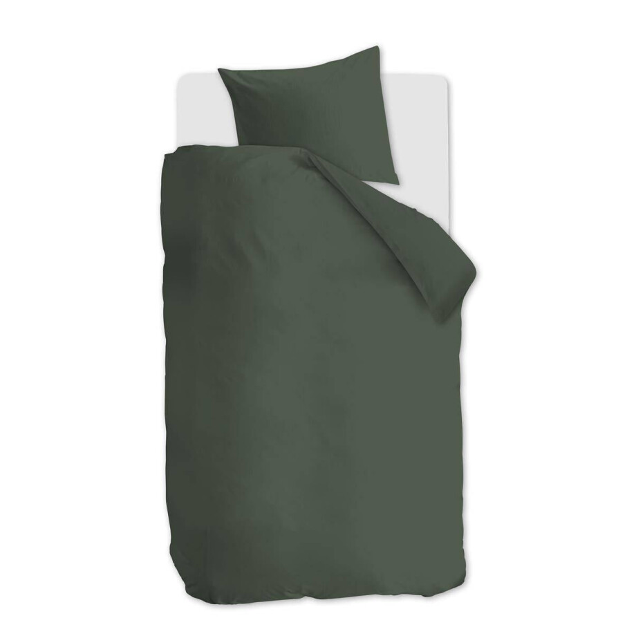Dekbedovertrekset Easy Olive | At Home by Beddinghouse afbeelding 